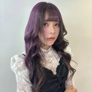 ロング カラー Ren. 🦋デザインカラーのヘアスタイル