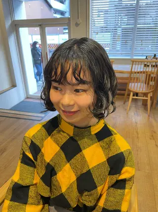 パーマ 南 柚香のヘアスタイル