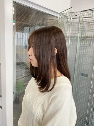 セミロング cashel fukaのヘアスタイル