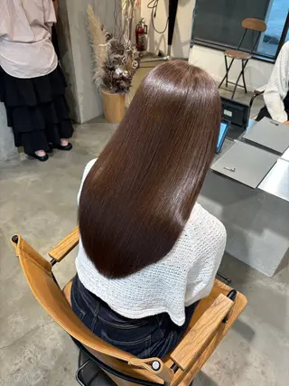 ロング カラー 小木曽 里華のヘアスタイル