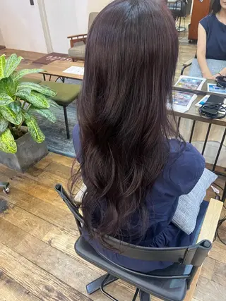 カラー 東　茉央/コテ巻き パーマ🧸銀座のヘアスタイル