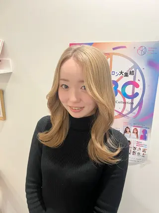 ミディアム カラー care所属・西本 泰智のヘアスタイル