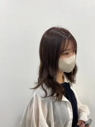 セミロング カラー 🐶ひかる🐶 JILLSTUDIOのヘアスタイル