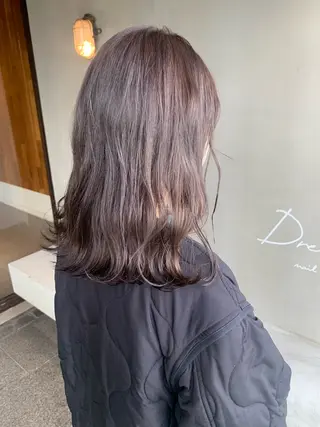 セミロング カラー ブリーチ/アレンジ 天満/chihiroのヘアスタイル