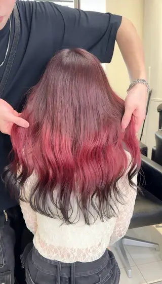 ロング カラー Rikuto/原宿 /バレイヤージュのヘアスタイル