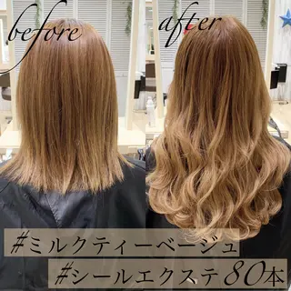 ロング カラー ヘアアレンジ マツエク・マツパ TATSUYA アートディレクターのヘアスタイル