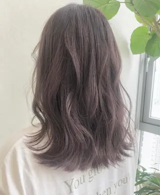 セミロング カラー nakahara madokaのヘアスタイル