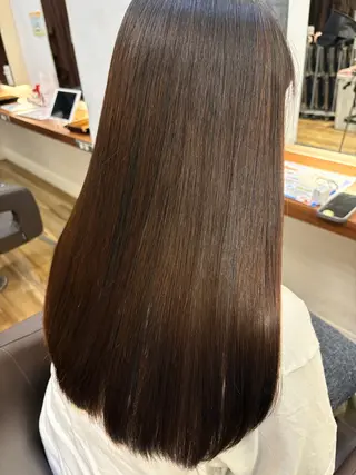 ロング HONOKA 縮毛矯正/艶カラーのヘアスタイル