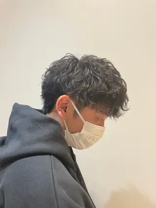 ミディアム カラー パーマ メンズ メンズ特化 /KAKERUのヘアスタイル