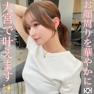 ミディアム 山本翔一郎 韓国顔周りレイヤーのヘアスタイル