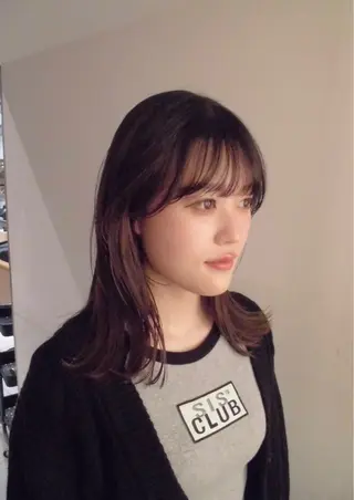 セミロング カラー marino マリノのヘアスタイル