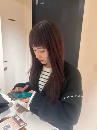 カラー miko🪽地毛風/ ハイトーン/レイヤーのヘアスタイル