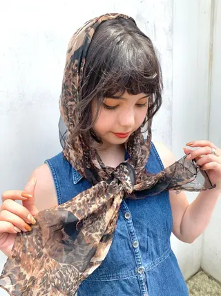 ショート カラー ヘアアレンジ SALOWIN原宿ash店所属・理想のハイトーンへ 🌙サイダサキのヘアスタイル