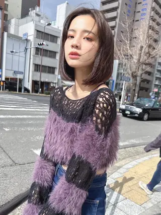 カラー ミディアム ANGELICA LABO 梅田店のヘアスタイル