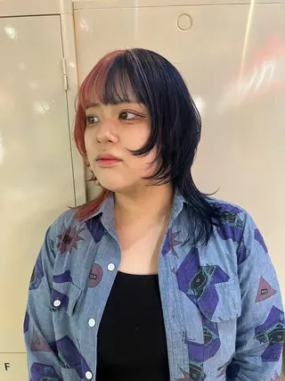 ミディアム 💥ウルフカット デザインあんな💥のヘアスタイル