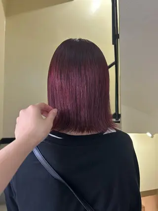 ミディアム カラー ☕️結【suii.】 ボブ/ヘアセット☕️のヘアスタイル