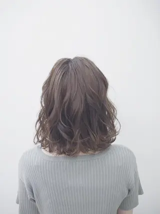 ミディアム カラー 永岡 鉄平のヘアスタイル