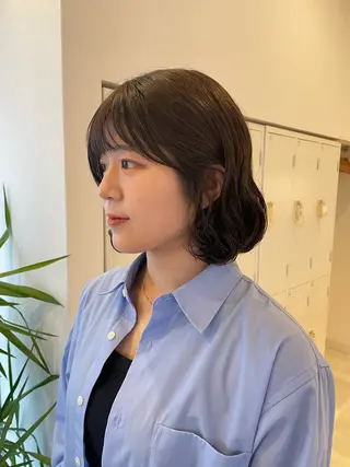 ミディアム パーマ ヘアアレンジ 木村 架音のヘアスタイル