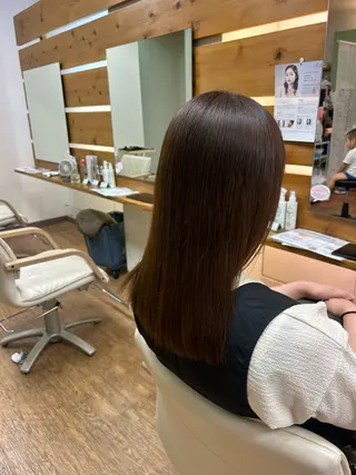 ロング 神谷 千明のヘアスタイル