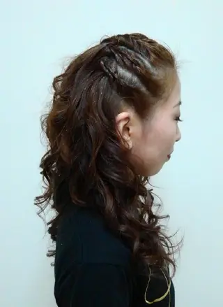 ロング ヘアアレンジ Hair&Make  Delight*のヘアスタイル