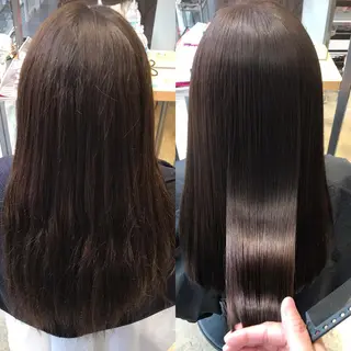 ロング パーマ 濱岡 恭子のヘアスタイル