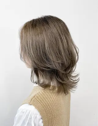 ミディアム 常山 篤志のヘアスタイル