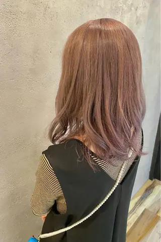 セミロング カラー 菊地 紗矢のヘアスタイル