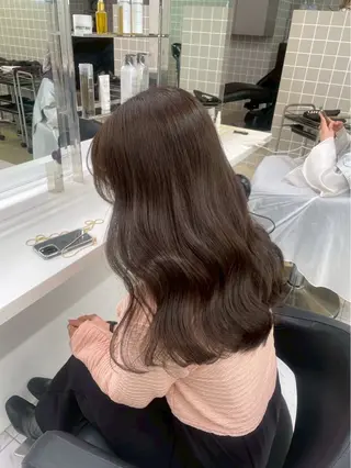 ロング ブリーチなし🫧韓国 🫧HANA🫧のヘアスタイル