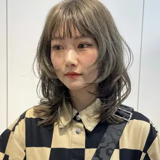 ミディアム カラー レイヤー/ブリーチ ♥️【木坂 桃歌】のヘアスタイル