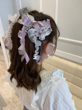 ミディアム ヘアアレンジ エクステ♡ヘアメ 内村麻衣のヘアスタイル