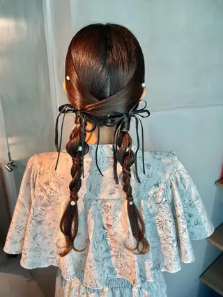 ヘアアレンジ charm《銀座》 縮毛矯正/ヘアセットのヘアスタイル