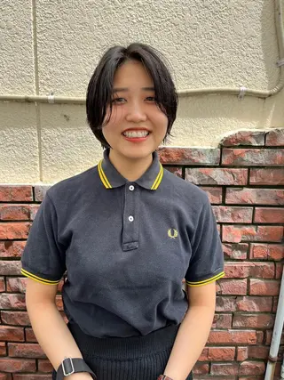 ショート メンズハイトーン/栄 /イトウタケルのヘアスタイル