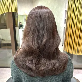 セミロング カラー fullbloom hair&spa所属・DAIKIベージュ 🍂レイヤーカットのヘアスタイル