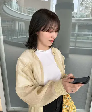 ミディアム カラー K-two 谷町店所属・K-two谷町❄️ hinaのヘアスタイル