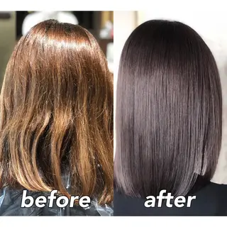 ミディアム カラー KIZU 髪質改善 オカルト怪談のヘアスタイル