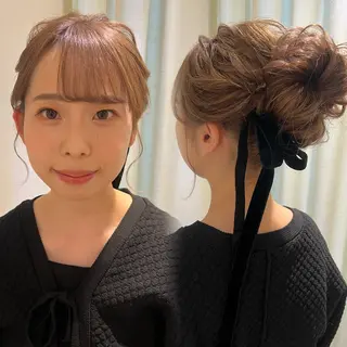 ヘアアレンジ 大人可愛いヘアメイク 💋🧚‍♀️しずかのヘアスタイル