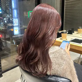 カラー ︎︎🌟韓国艶カラー ︎🌟璃奈 (リナ)のヘアスタイル