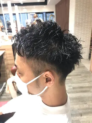 ショート パーマ メンズ 12月限定クーポン 💕大量更新ブリーチのヘアスタイル