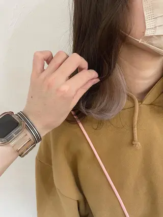 ミディアム カラー 冨木 雄斗のヘアスタイル