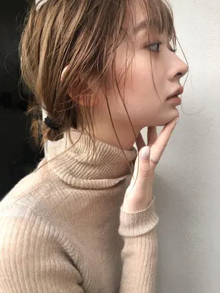 セミロング カラー ヘアアレンジ PALAN K-Beauty SHINJUKU所属・“ミニモ最高評価獲得 “代表"Kohei"のヘアスタイル