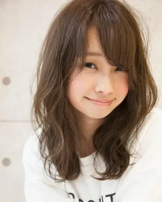 セミロング カラー パーマ 🌕艶髪hair高野 竜🌕のヘアスタイル
