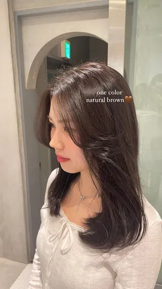 ロング カラー たかはし ゆうなのヘアスタイル