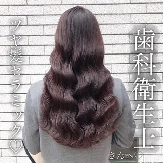 ロング カラー 縮毛矯正/ 髪質改善/浅見拓哉のヘアスタイル