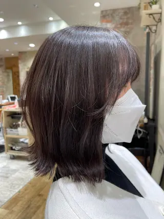 ミディアム カラー ヘアアレンジ レイヤー/艶カラー 韓国/石戸谷海斗のヘアスタイル