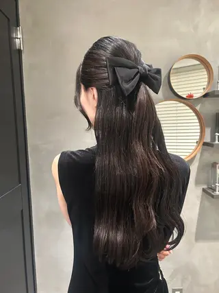 ロング ヘアアレンジ デザインカラー❤︎ イシイレイのヘアスタイル