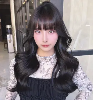 セミロング カラー Maison Halu YUKIのヘアスタイル