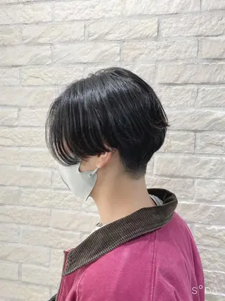 ミディアム パーマ メンズ 🪞髪質改善カラー× レイヤー河村真聖🪞のヘアスタイル