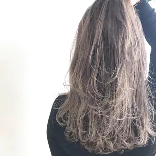 ロング カラー グランジヘア 無造作ヘアHYUGAのヘアスタイル