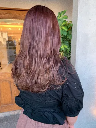 ロング カラー 船津 佳奈美のヘアスタイル