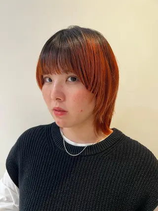 ミディアム カラー 🎵ぷる艶ハイトーン 柔らかヘア🍅まあやのヘアスタイル